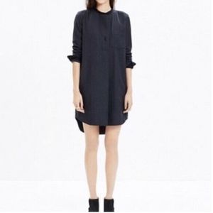 Madewell Wool Cotten Blend Shirt Dress